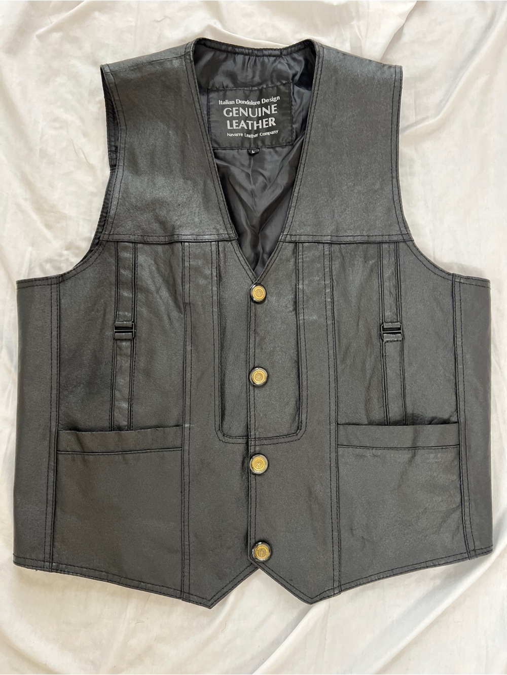 Navarre Genuine Leather Jacket — Black